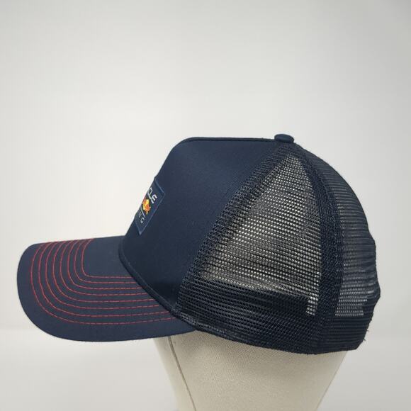 Oracle Red Bull Racing Snapback Trucker Hat Blue One Size Adjustable Mesh Back - Picture 3 of 10